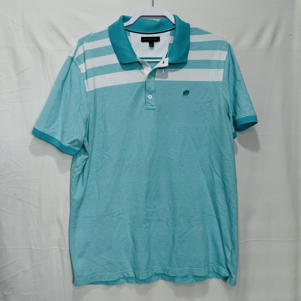 Banana Republic Men's Polo Shirt Size XL Elephant Logo